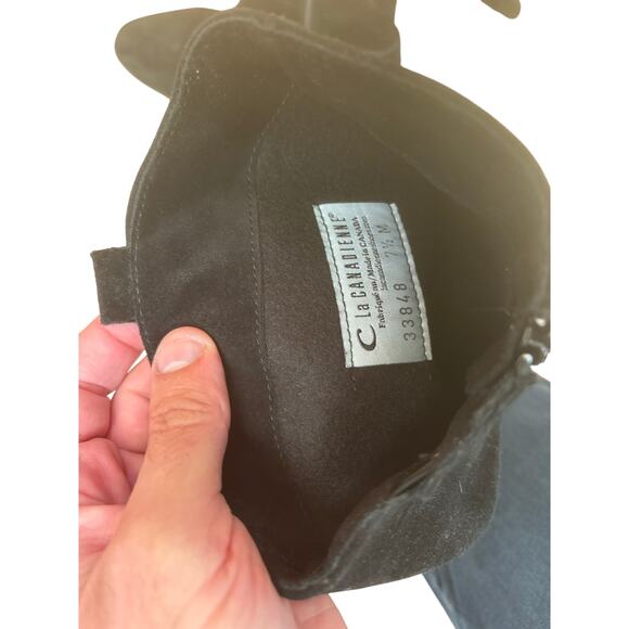 La Canadienne black suede boots, size 7.5 M - Picture 6 of 8